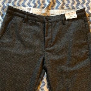 Top Man black grey pants houndstooth NWT